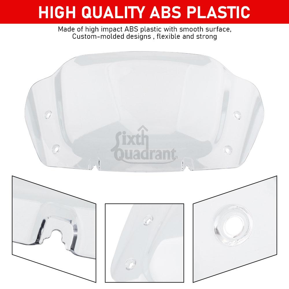 10 inch Motorcycle Accessory Front Fairing Windshield  Windscreen Wind Deflector For Harley Street Glide FLHX/I CVO FLHXSE 2023+