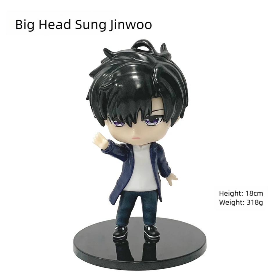18cmQ In Stock Solos Levelings (Anime Version) Figure -Sung Jinwoo Action Figure PVC Collect Model Figure Display Anime Ornament