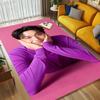 Purple Pose Living Room Nonslip Area Rug Soft Carpet For Bedroom Game Playroom Sofa Office Home Decor Doormat Christmas Gift C9302529