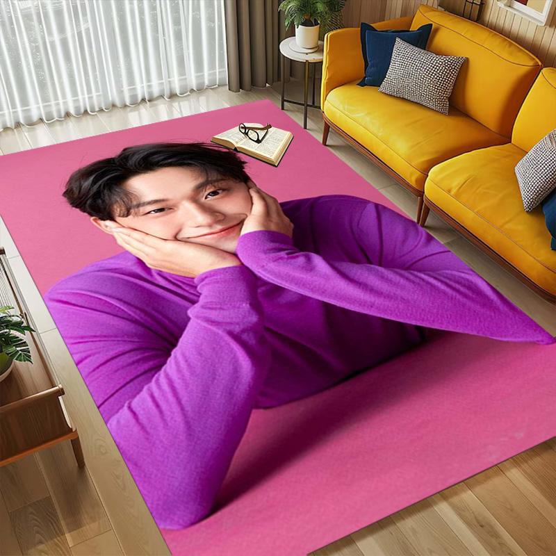 Purple Pose Living Room Nonslip Area Rug Soft Carpet For Bedroom Game Playroom Sofa Office Home Decor Doormat Christmas Gift C9302529