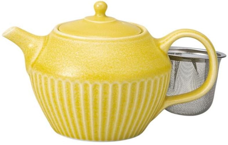 

Yellow Shaved Pot x x 10cm Pot Setomonohonpo (with strainer) [16 10.5 380cc] жёлтый