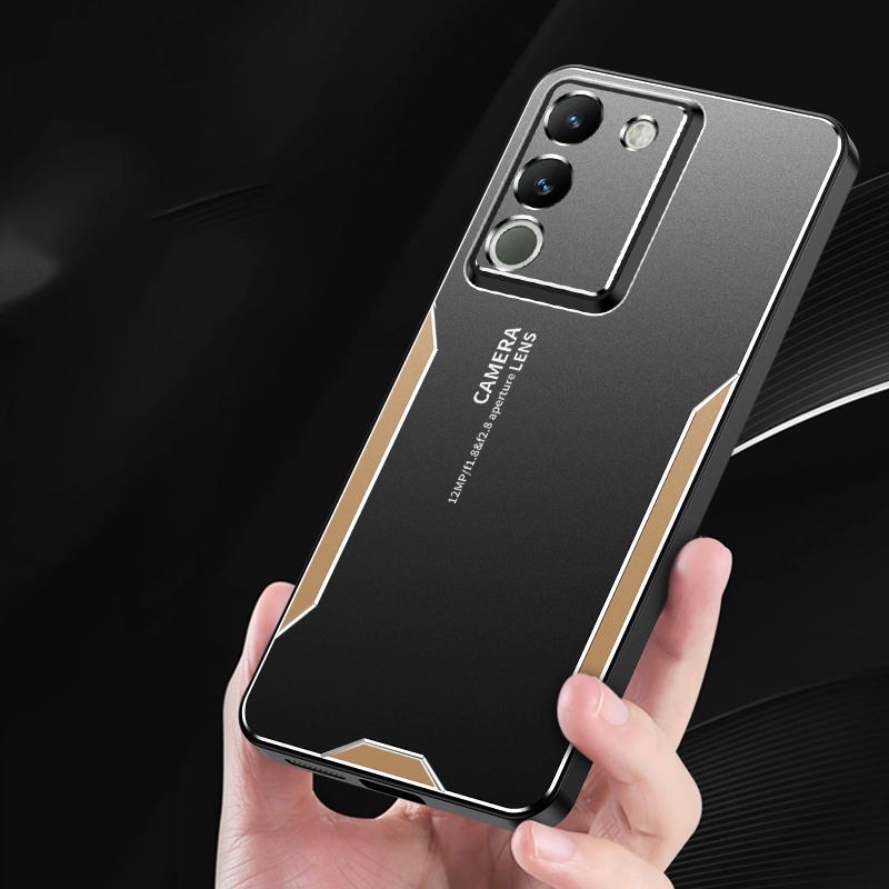 Pro vivo Y200 (Indie) Pouzdro na telefon z PC+TPU+hliníkové slitiny, ochrana proti pádu, kryt mobilního telefonu