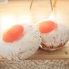 Stuffed Egg Pillow Lovely Simulation Fried Egg Plushie Fluffy Hip Protective Sofa Pillow Sofa Buttocks Cushion Office Chair Seat Home Decoration