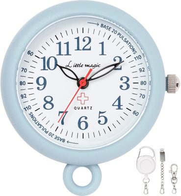 Und leicht durch Krankenschwesteruhr Taschenuhr Uhr Farbe 34mm Nemophila [Kleine Magie] [Offiziell] [Große Anzeige] [Batterie selbst]