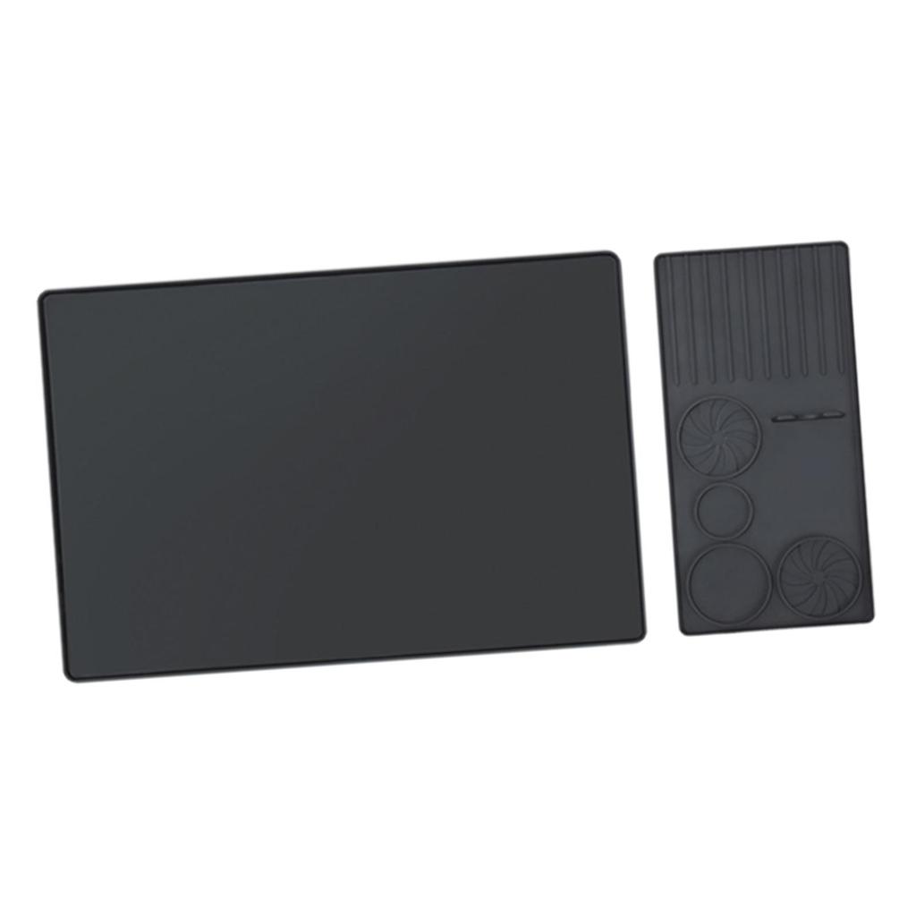 Silicone Coffee Mat with Coffee Tamper Mat, Anti Slip Coffee Bar Mat, Espresso Mat for Kitchen Cafe, Potted Plants Bar