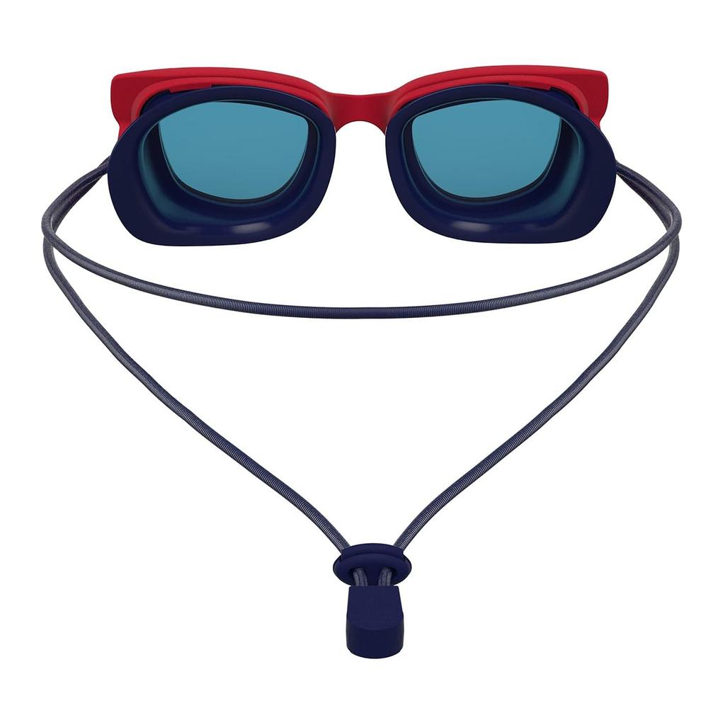 Speedo Junior Sunny G Seasiders Swimming Goggles Stylist Design Kids Holiday One Size Leak-Proof Red/Cobalt,