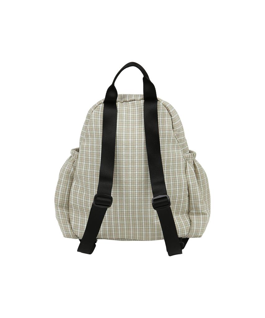 Comoninoz [Cn]26 Check String Mini Backpack [Yellow Green]