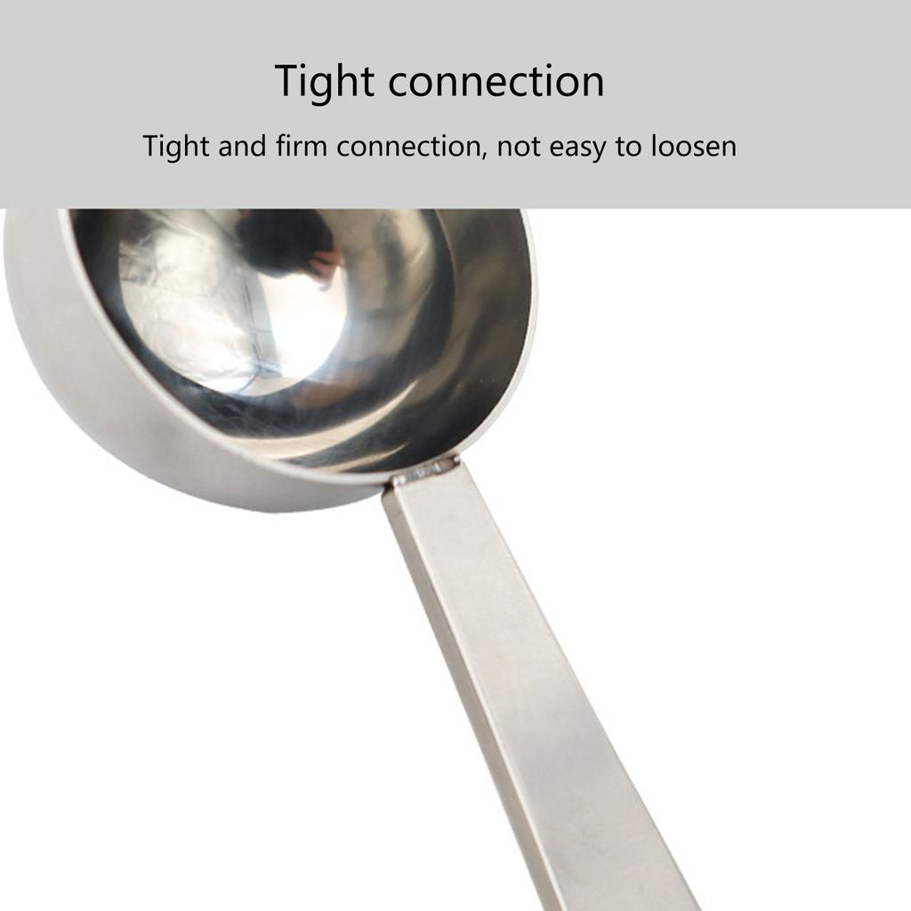Double Purpose Coffee Spoons Stainless Steel Coffee Measuring and Tamping Tool Convenient Coffee Utensil for Coffee