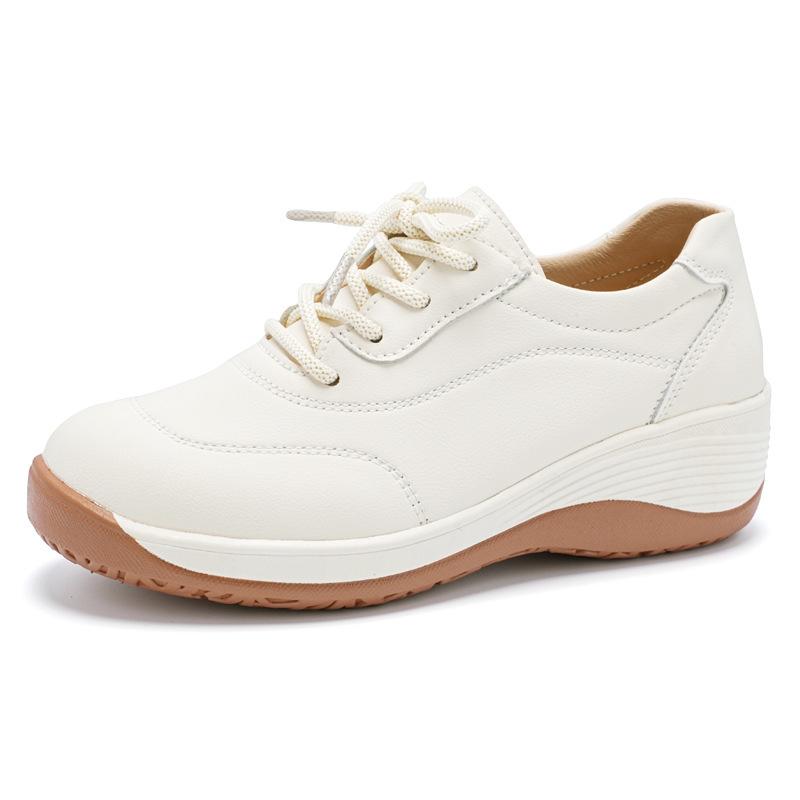 Summer New Thick-soled Leather, Light and Casual Mother, Empty and Breathable Mother Soft Bottom