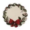 Tapis décoratif d'isolation thermique Rond Set de table de Noël, 14 pouces Motif festif Antidérapant Protecteur de table, Protecteur de table pour maison de vacances Endroit pour