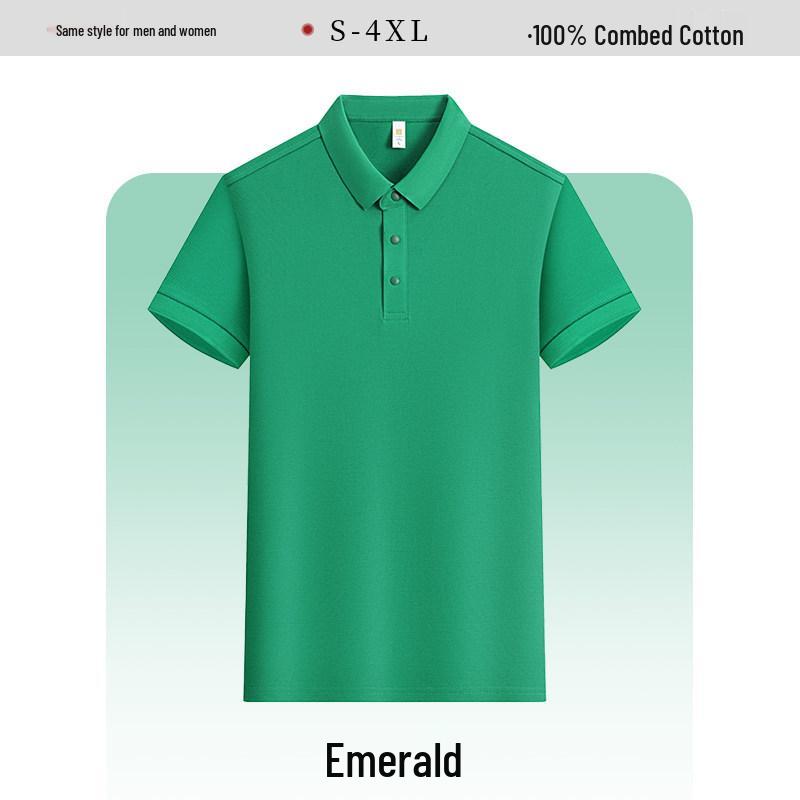 Premium Ice Silk Polo with Custom Logo - Summer Short Sleeve Workwear
