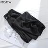 Wide Allmatch Women Leg Fashion Straight Jeans High Waist Adjustable Waist Denim Pants Loose Trousers