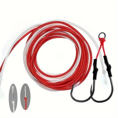 5M/pack PE Braided Fishing Line for Jig Hook Rigging Diving Spear Fishing Stainless Steel Wire Core Connecting Rope Lures Accessories