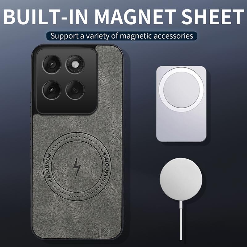 For Motorola Edge 60 Pro/Edge 60s/Edge 60 Fusion Case Simple Stylish Magnetic Suction PU Leather Skin-friendly Anti-drop Cover