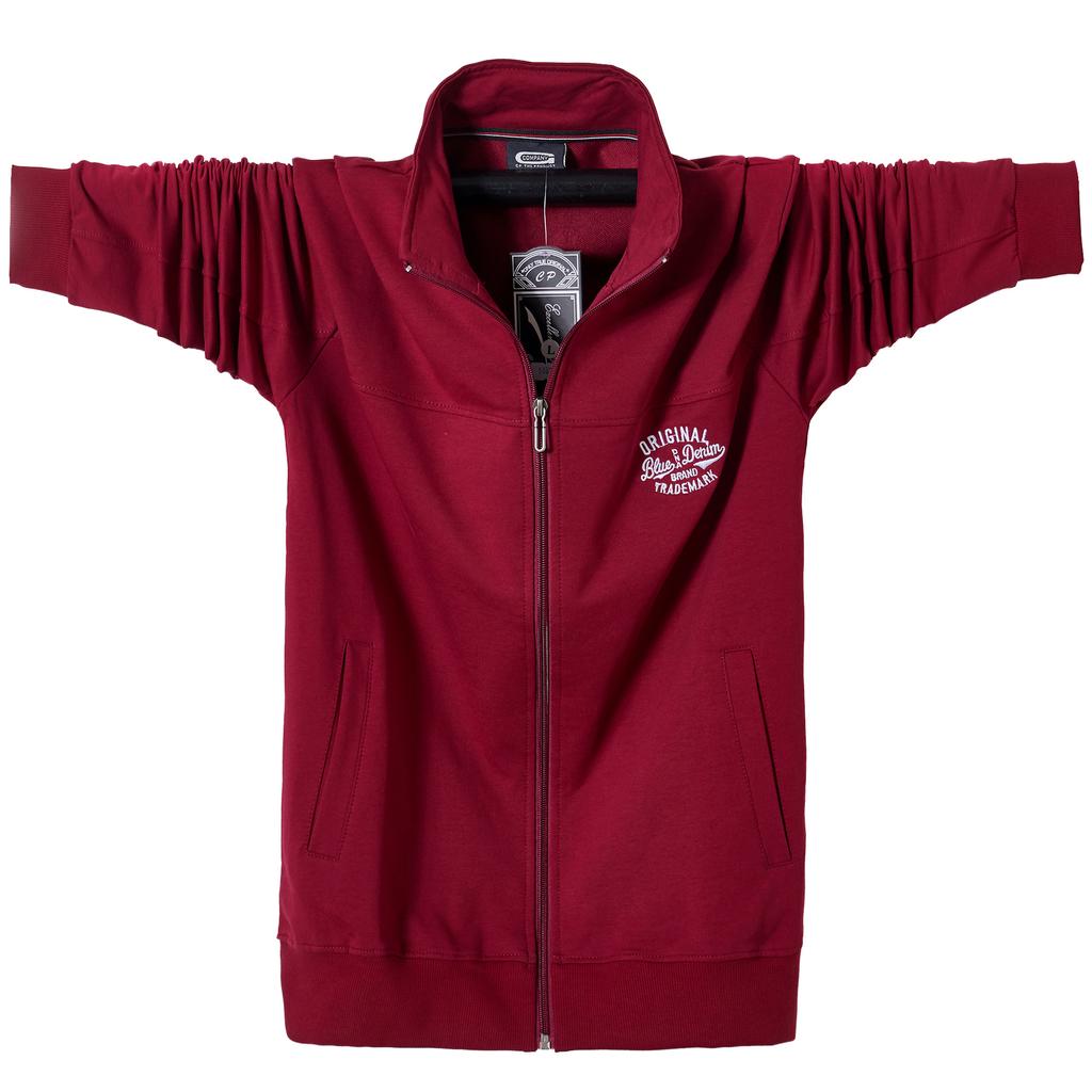 Men's Spring and Autumn Jacket Outdoor Sports Slim Thin Jacket Breathable Warm Running Zipper Sweatshirt Plus Size L-6XL