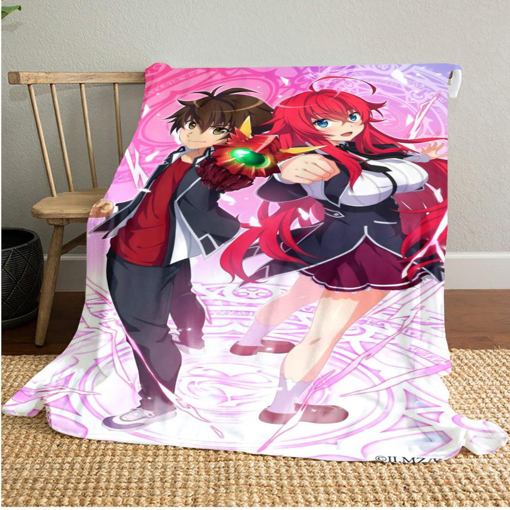 High School Dxd Plush Blanket Soft Comfortable All Seasons Blanket Sofa Office Naps Blanket Outdoor Travel Throw Perfect Gift