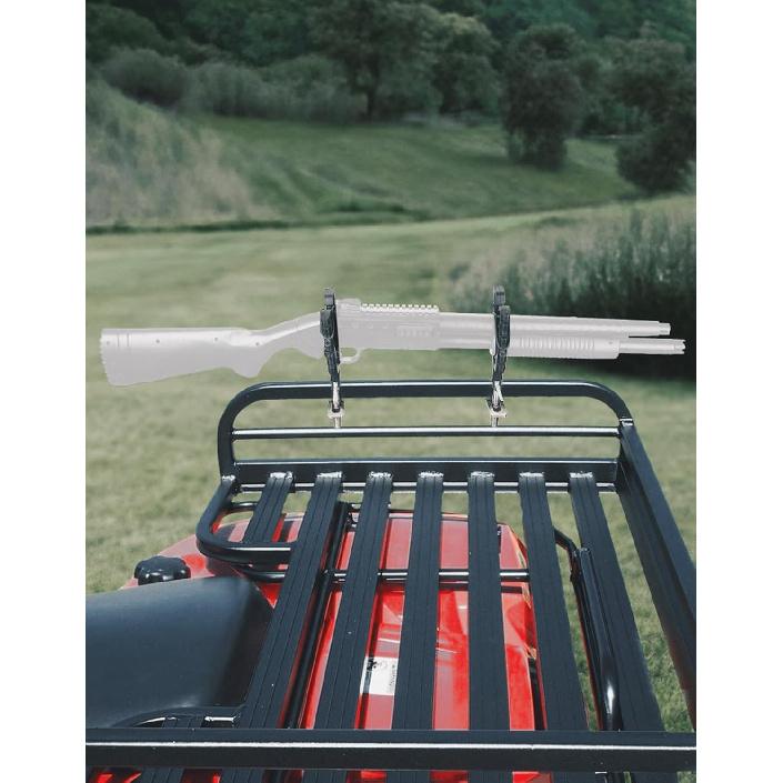 KEMIMOTO ATV UTV Hunting Tool Mount For 0.79 In - 1.97 In Square Tube, Tool Holder Rack With Rubber Straps