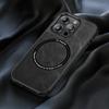 Luxus Leder Telefon Fall Für Iphone 14 13 12 Pro Max Magnetische Magsafe Drahtlose Chargin Silikon Handy Abdeckung Funda