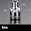 1pc 8-32mm Hex Socket Wrench Head Set 1/2 Short Long Socket Deep Nut Driver Sleeve Spanner End Ratchet Tool With Holder