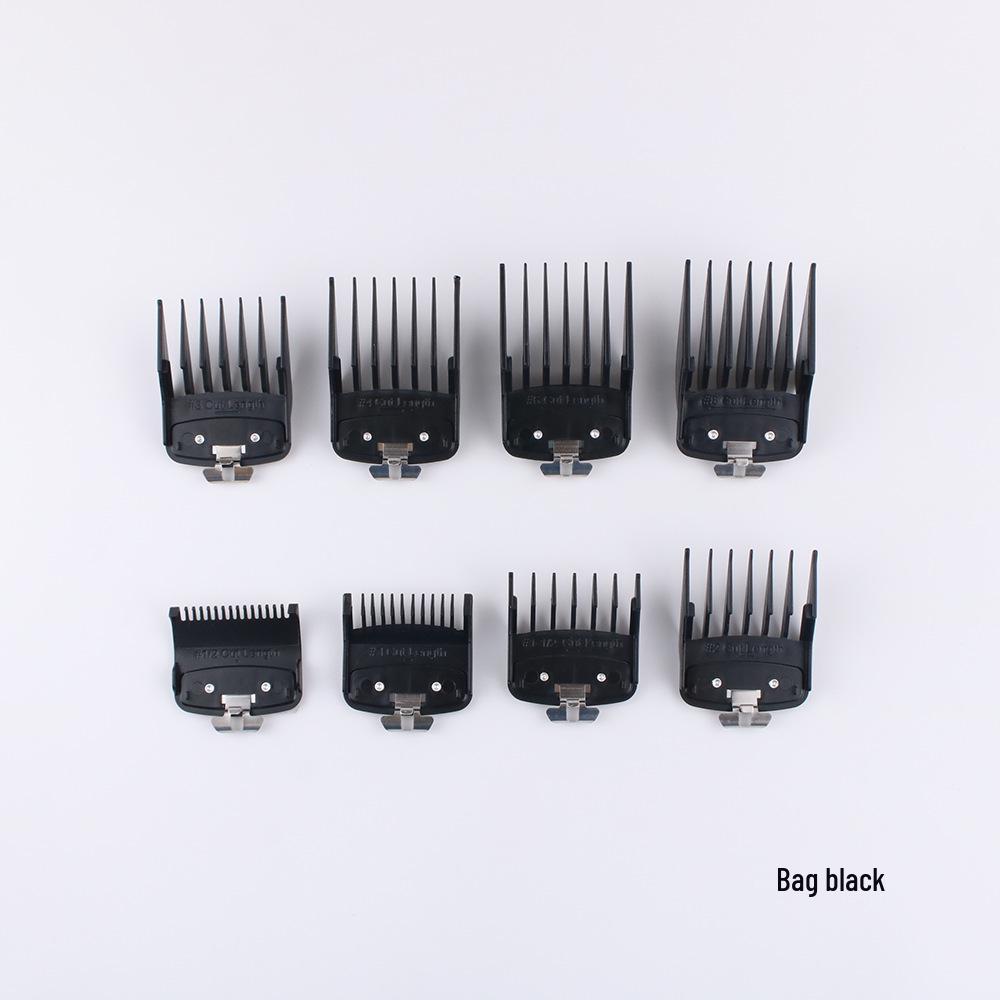 Colored Plastic Hair Clipper Comb Set - Trimmer Accessories for Salon Styling