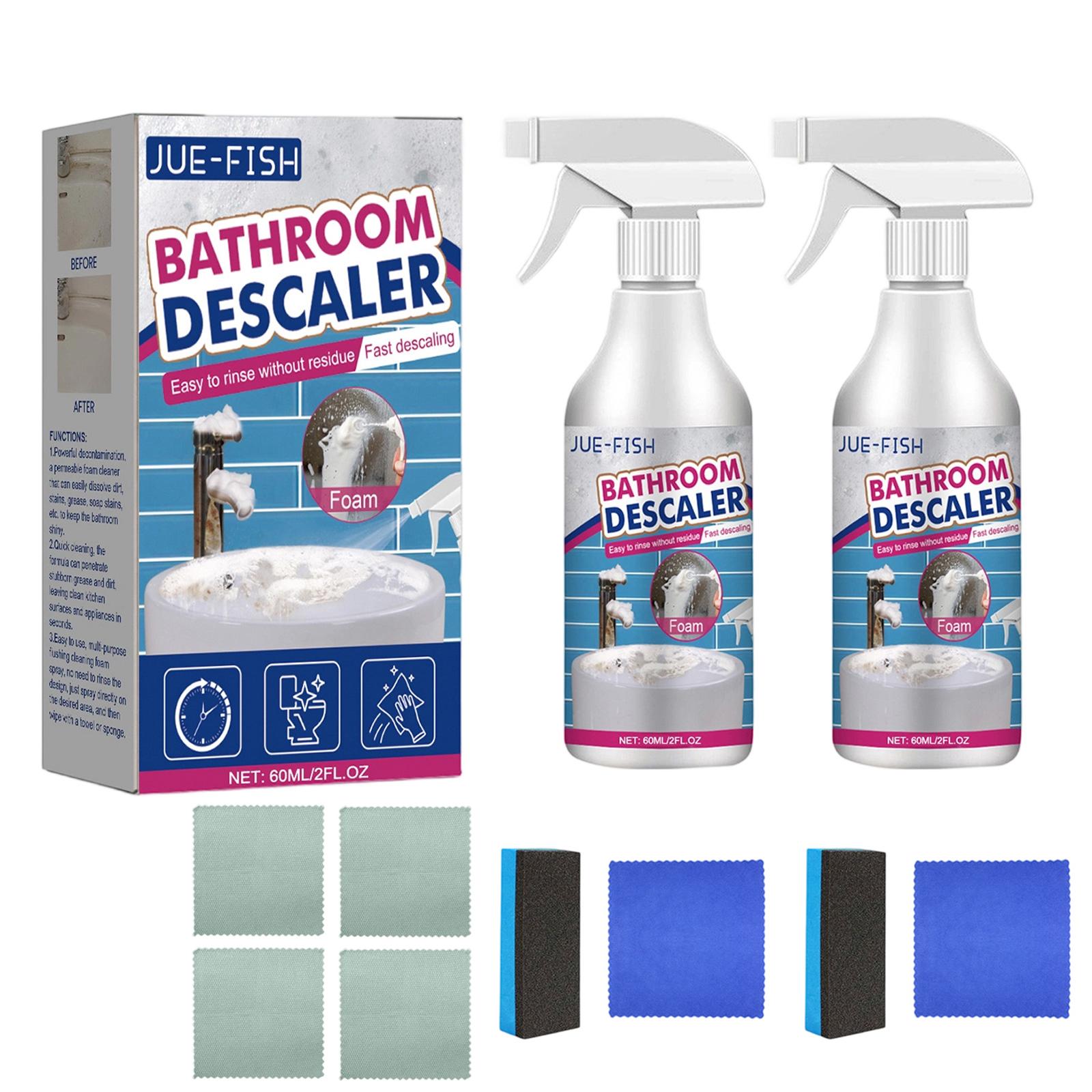 

Мощное средство для удаления пятен для стеклянных и нержавеющих поверхностей ванной комнаты. Очиститель душевой лейки для эффективной уборки дома 2