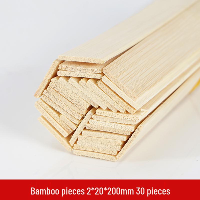 Bamboo and Wooden Craft Sticks: DIY Model Strips and Slices