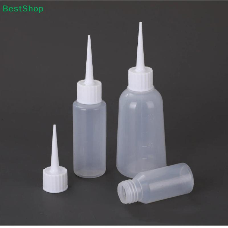 10Pcs Precision Tip Glue Bottles - 30/50/100ml Soft Rubber Squeeze Bottles with Scale Markings