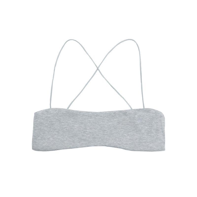 

Audwyn Beauty Back Spaghetti Strap Sling Female Spring/Summer New Design Sense Back Cross Sexy Bottoming Vest Grey S In Stock(-Suggested 42.50 kg-50.00 kg)