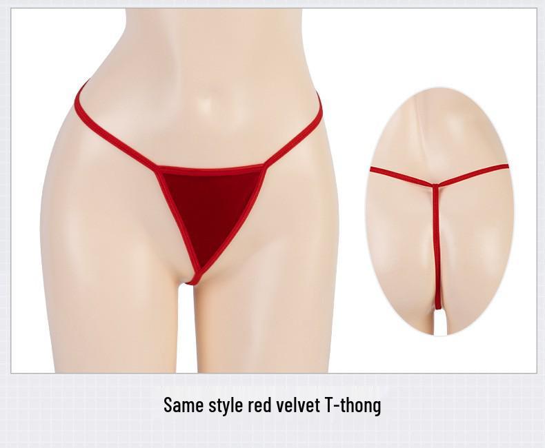 Christmas Bunny Strapless Plush Lingerie Set with Mini Skirt