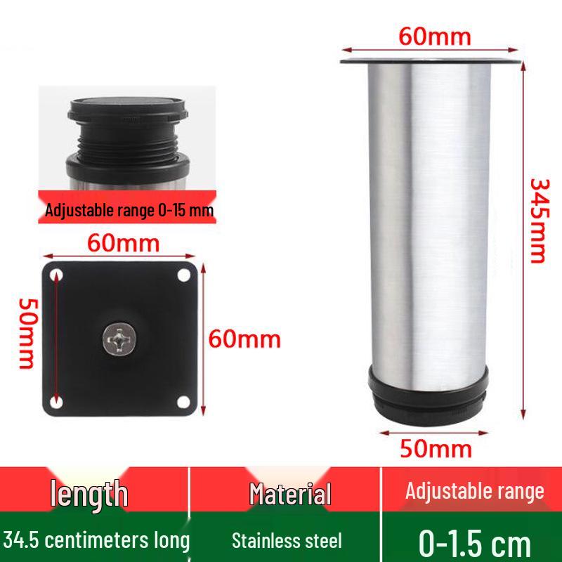 Adjustable Stainless Steel Support Feet for Furniture and Tables
