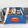 Coperta Sheriffo Cane Labrador Pile Cartone Animato Calda Plaid per Biancheria da Letto Divano Tappeto da Letto