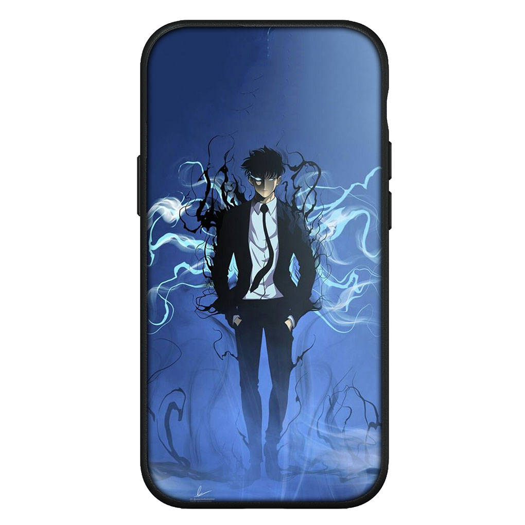 for Samsung Galaxy S24 S23 iPhone 16 15 14 Xiaomi Redmi Note 13 12 11 10 9 Pro Max X XR Case Cartoon Sung Jinwoo Solo Leveling Arise OPPO Huawei Cover