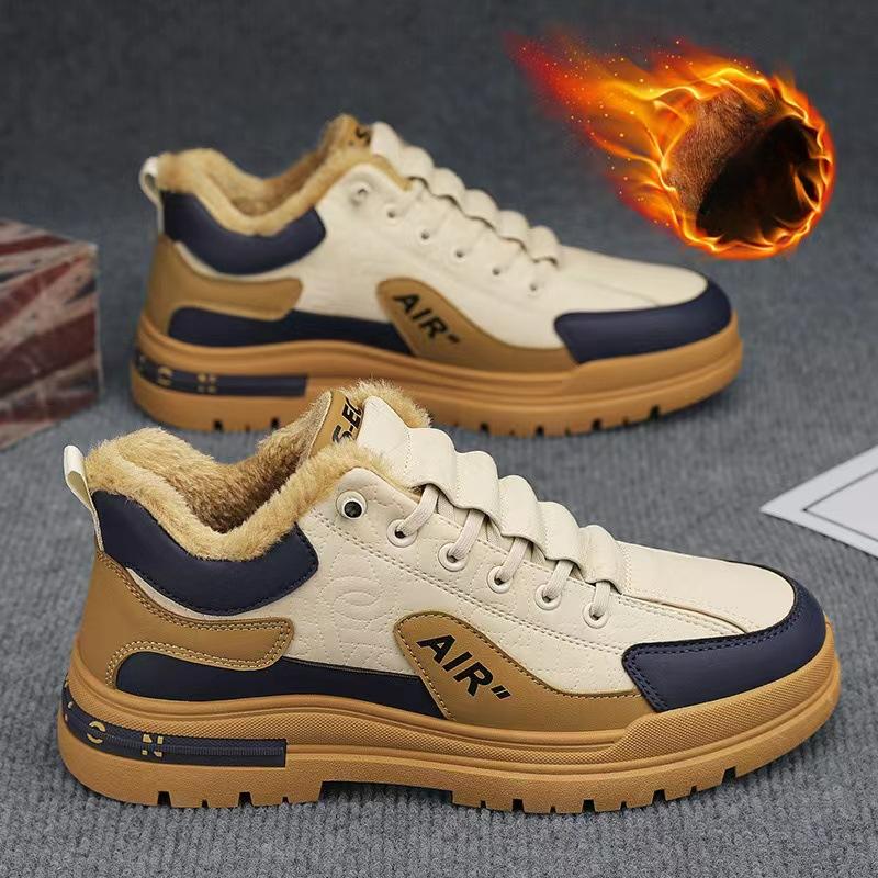 Herren Sneaker High Top Freizeitschuhe Plateau Rutschfest Laufschuhe Bequeme Weiche Vulkanisierte Schuhe Winter Outdoor Herren Slipper