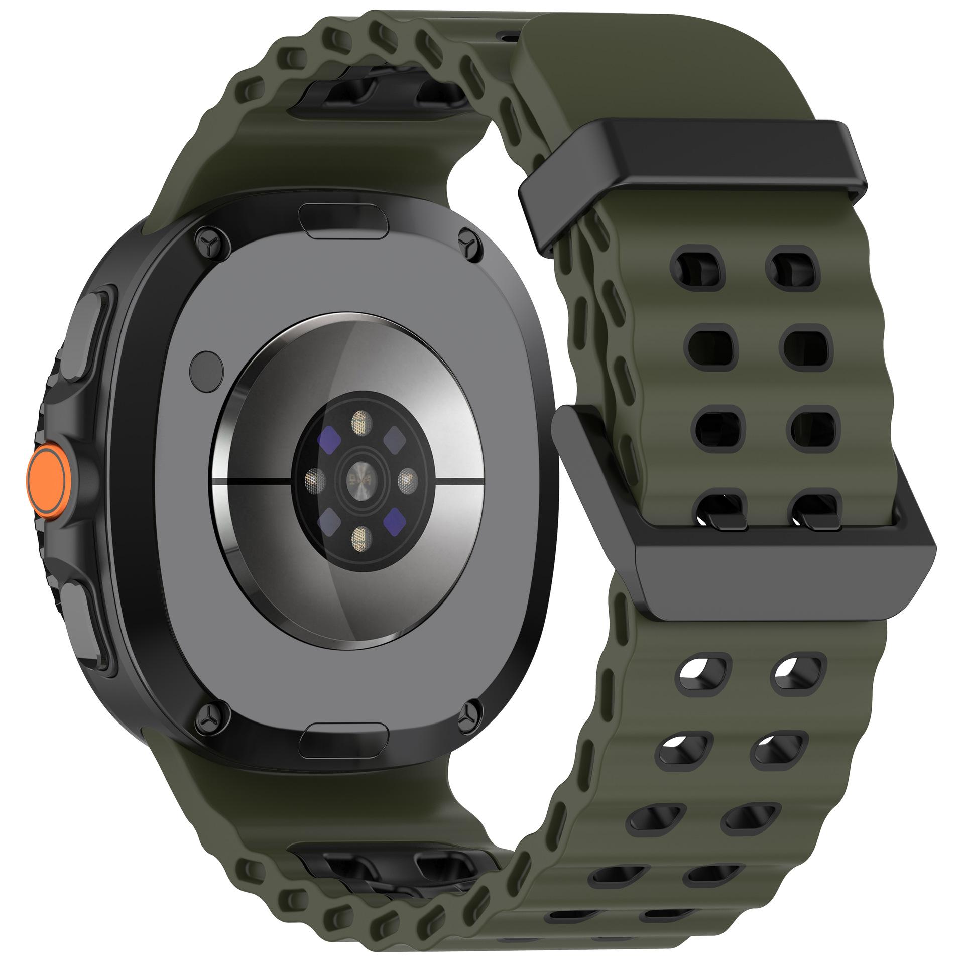 

Two-Tone Strap For Samsung Galaxy Watch 8 40/44mm Silicone Sports Band Bracelet For Galaxy Watch 8 Classic 46mm Replacement Band For Watch 8 40mm