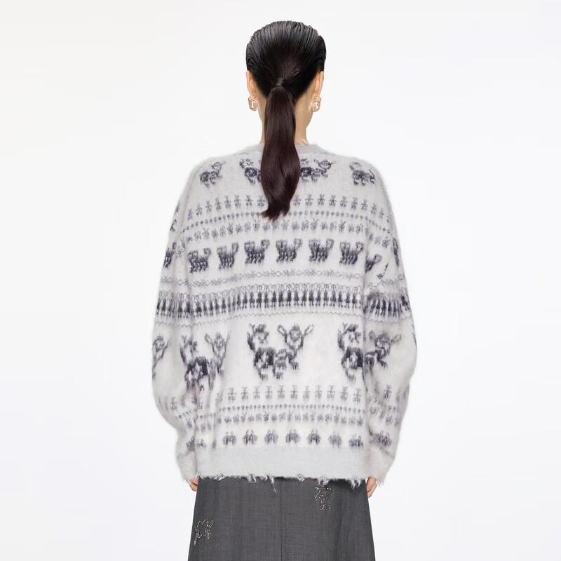 JNBY 2024 Winter Round Neck Knitted Sweater