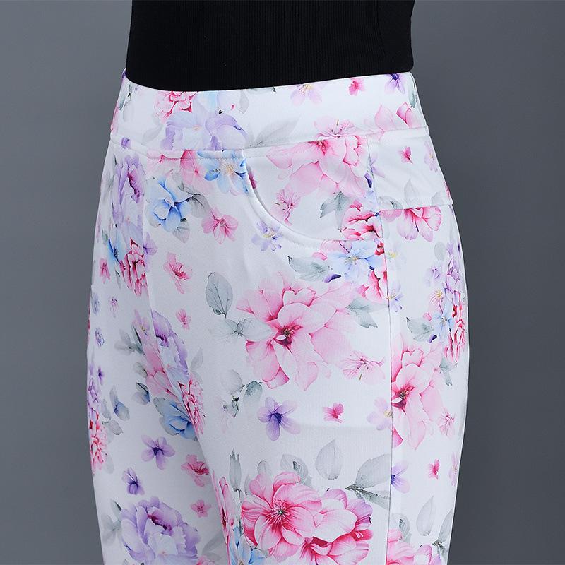 Plaid Micro-Flare Women s Slim-Fit Stretchy Pants - Summer 2025 Fashion S under 46.5 kg