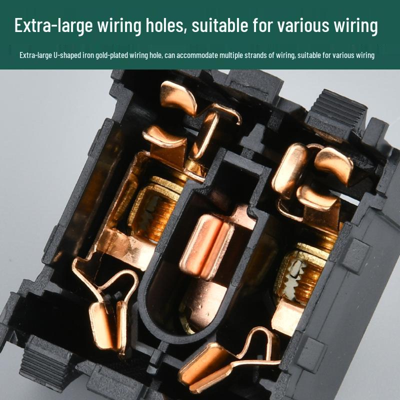 10A Dual Type AC Power Socket Module with Protective Door - New National Standard