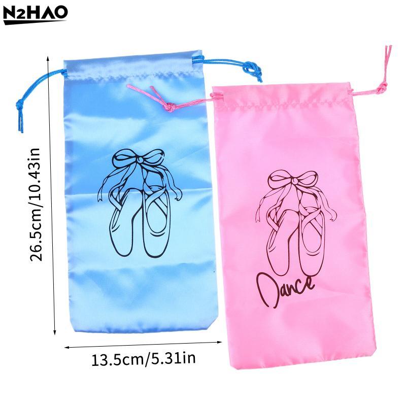 Dance Shoes Storage Bag Portable Dance Shoes Organizer Handbag Pouches Satin Dance Shoes Hanging Multifunctional Storage Bag