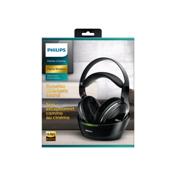Philips SHD8850 Wireless Radio Full-Size Headphone System