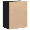 Drawer Chest Black 60 x 41 x 76 cm Engineered Wood