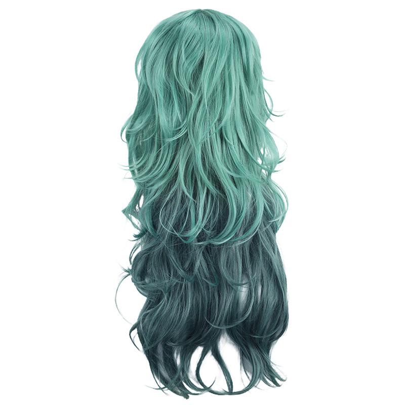 Long Synthetic Gradient Color Cosplay Wig Costume Hair Anime Character Style Heat Resistant Fiber for Party Halloween Roleplay