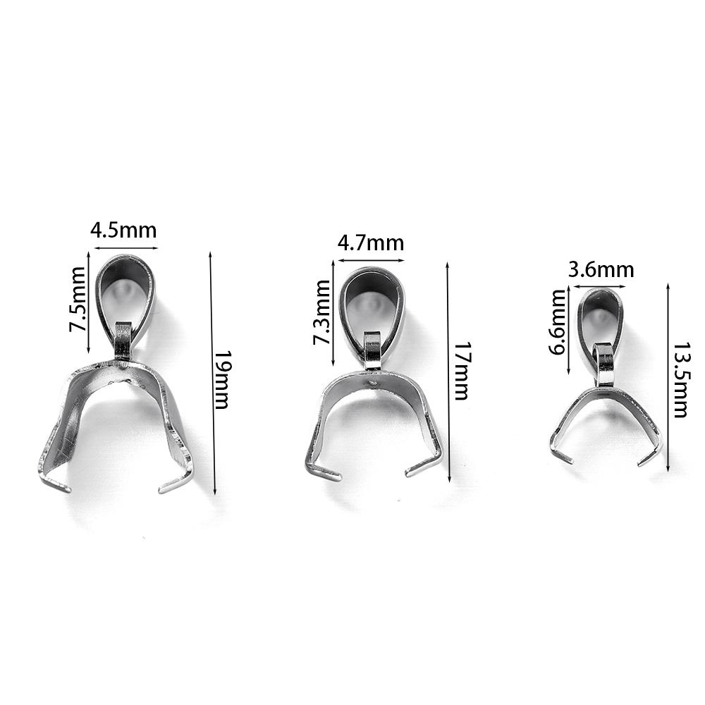 

20 шт., застежки для подвесок из нержавеющей стали, зажимные крючки, соединитель Fermoir Connecteur, колье для самостоятельного изготовления ожерелья, ювелирных изделий 13.5mm