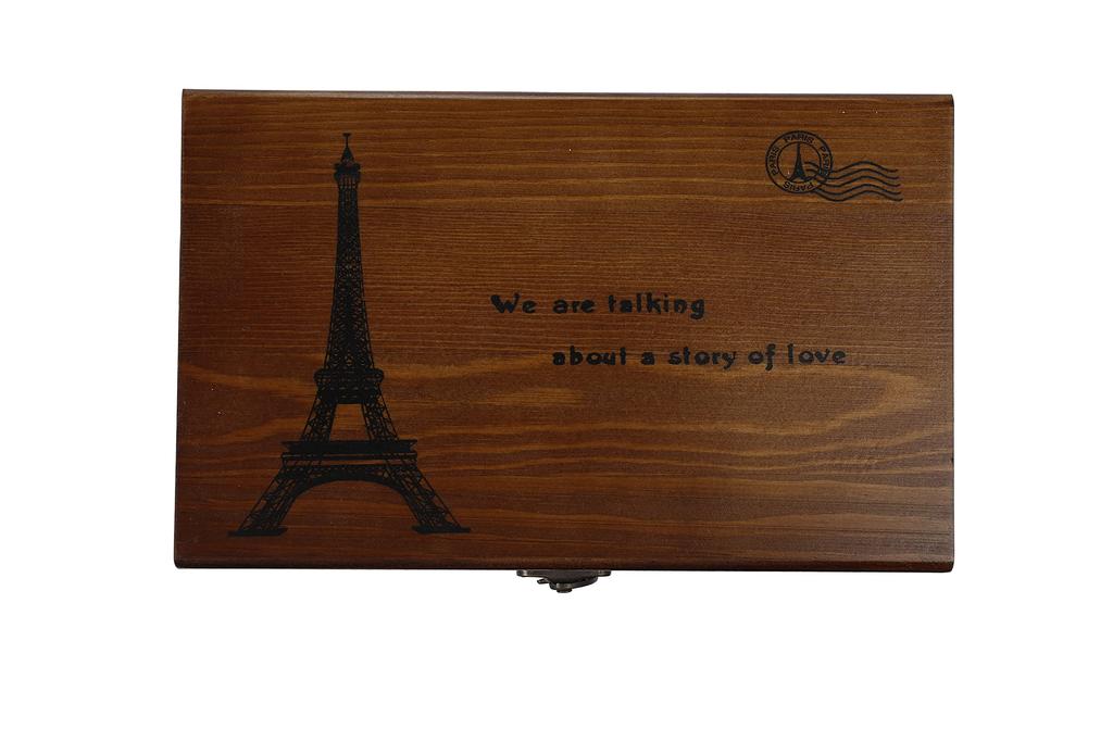 TOZO Factory Wooden Antique Storage Box, Sewing Box, Craft Supplies Storage Box, Sewing Box
