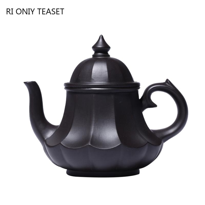 190ml Yixing Purple Clay Teapots Raw Ore Black Mud Tea Pot Creative Handmade Kettle Chinese Famous Zisha Teaware Customized