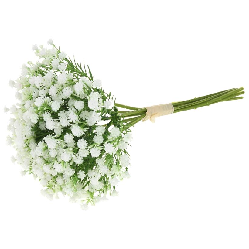 Decorative Gypsophila Artificial Flower Bouquet for Vase Decoration - White