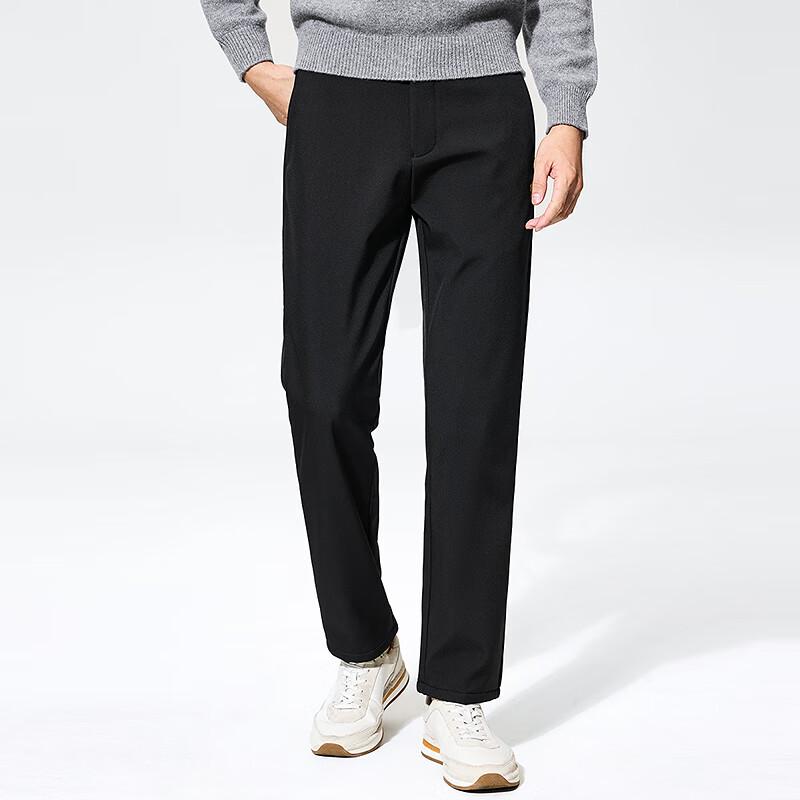 Men's Fleece Lined Straight-Leg Casual Pants