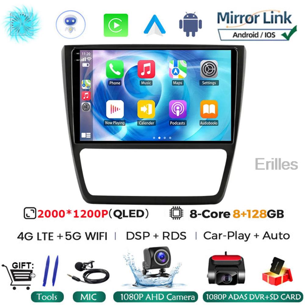 Carplay 10.1inch 2 Din Android 14 Car Radio GPS for SKODA Yeti 5L 2009 - 2014 Navigation Multimedia Player 2din AutoRadio Stereo