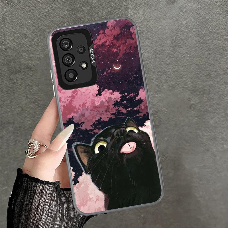 Cat Cute Kitten Cartoon Shockproof Phone Case for Samsung A17 A16 A15 A14 A37 A57 A36 A56 A26 A35 A55 A25 A34 A54 A24 A13 A23 A3