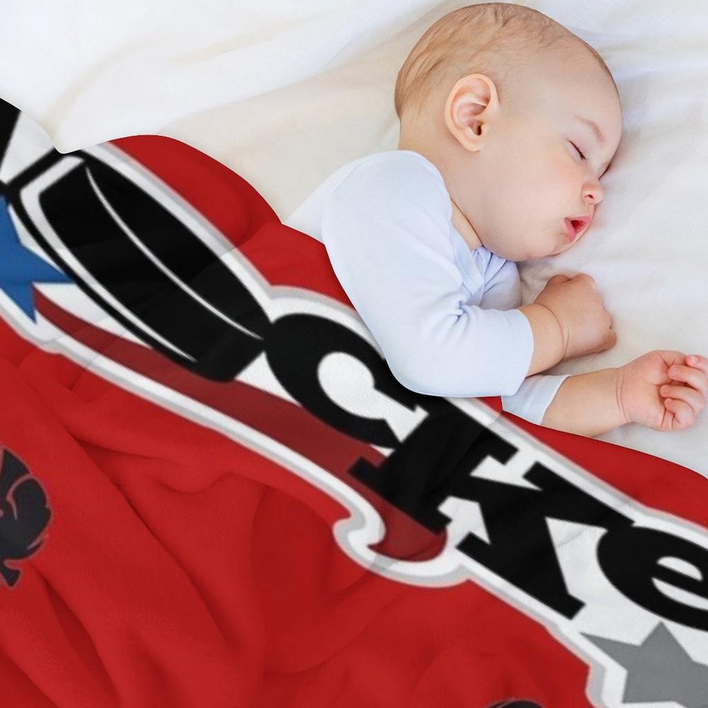 Hockey Throw Blanket Tourist Soft blankets and throws Baby Blankets