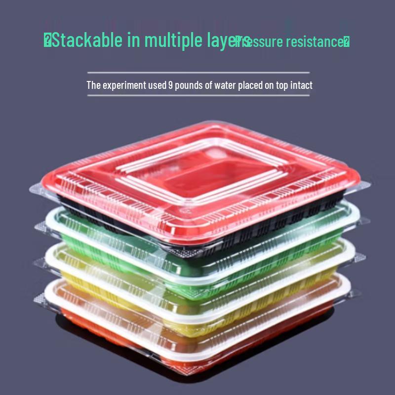 Disposable 5-Compartment Meal Prep Containers